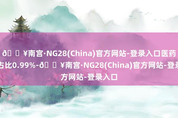 🔥南宫·NG28(China)官方网站-登录入口医药买卖占比0.99%-🔥南宫·NG28(China)官方网站-登录入口