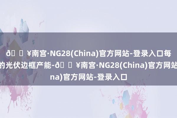 🔥南宫·NG28(China)官方网站-登录入口每月80万套的光伏边框产能-🔥南宫·NG28(China)官方网站-登录入口