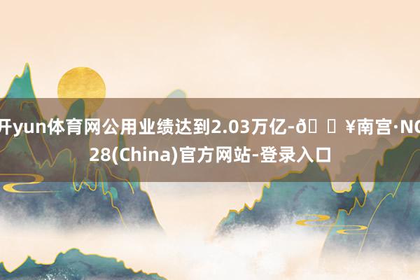 开yun体育网公用业绩达到2.03万亿-🔥南宫·NG28(China)官方网站-登录入口